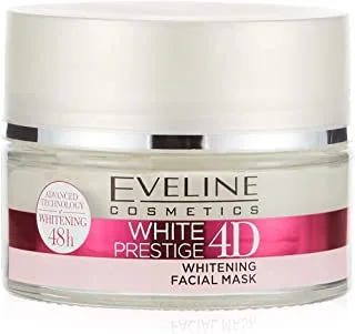 Eveline White Prestige 4D Actively Whitening Facial Mask, 50 ML