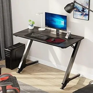 Eureka Ergonomic 43'' GD-4301 E-Sport Gaming Desk with Mousepad - Z-Shaped Legs - Home Office PC Gaming Computer Desk