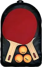 Stag Professional Table Tennis (T.T) Set| Premium ITTF Approved Rubber- Table Tennis Rackets and T.T Balls Included| All-in-One Ping Pong Paddle Playset - Table Game Accessories