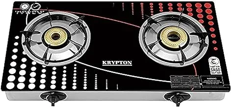 Krypton Double Burner Gas Stove with Auto Ignition | Model No KNGC6165 with 2 Years Warranty