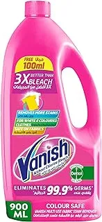Vanish Laundry Stain Remover Liquid for Colors & Whites, Can be used with or without Detergents & Additives, 900ml