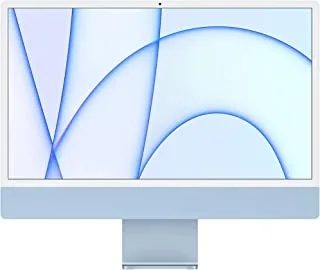 Apple 2021 iMac (24-inch, Apple M1 chip with 8‑core CPU and 8‑core GPU, 4 ports, 8GB RAM, 256GB) - Blue