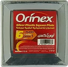 Orinex Silver Plastic Square