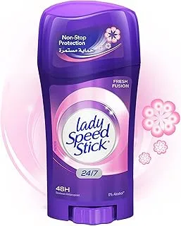 Lady Speed Stick, 24/7 Fresh Fusion, Antiperspirant Deodorant, 65G - Packaging May Vary