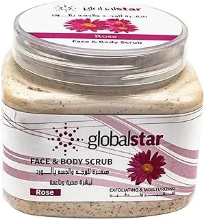 Global star rose face and body scrub, 500 ml, multicolour