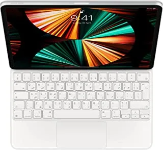 لوحة مفاتيح Apple Magic (لجهاز iPad Pro مقاس 12.9 بوصة - الجيل الخامس) - عربي - أبيض
