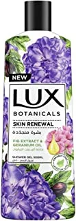 Lux Botanicals Body Wash, Skin Renewal, Fig & Geranium Oil, with 100% natural extracts suitable for all skin types, 500ml