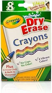 Crayola 8 ct. Dry-Erase Crayons, Large Size, 1 of Piece