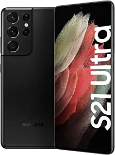 Samsung Galaxy S21 Ultra 5G Android Smartphone, 256GB, 12GB Ram, Dual Sim Mobile Phone, Phantom Black (Ksa Version)