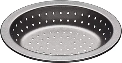 KitchenCraft MasterClass Crusty Bake Non-Stick Individual Oval Pie Dish, 13 cm Length x 10 cm Width, Black