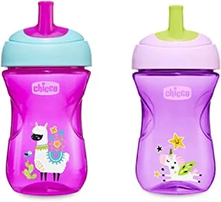 Chicco Advanced Cup 12 Month and above for Girl, Pink/Purple