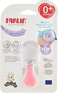 Farlin Deluxe Nail Clipper With Magnifier, Green, Piece Of 1