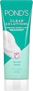 POND'S Clear Solutions Facial Foam with Active Thymo-T Essence, Antibacterial + Breakout Control, gives purified skin in just 3 days, 100g