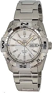 Seiko Men's Automatic Watch, Analog Display And Stainless Steel Strap Snzj03J1