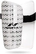 Nivia SG - 756 EVA foam Classic Football Guard for Youth and Adults (Black - White, Standard) | for Football Games Matches, Training | Light Weight & Breathable