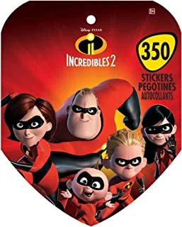 © Disney / Pixar Incredibles 2350 كتاب ملصقات - كتاب واحد