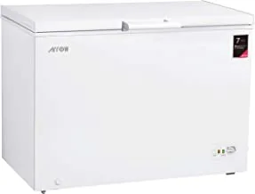 Arrow Chest Freezer 13.4 CFT, 380 Liters with Safety Lock, Sliding Glass Cover, White, RO-500F