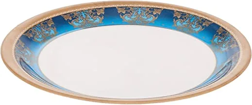 DINEWELL MELAMINE ROYAL DÉCOR SIDE PLATE, 7.5 INCH, BLUE/WHITE, DWP5003RD, 1 PC