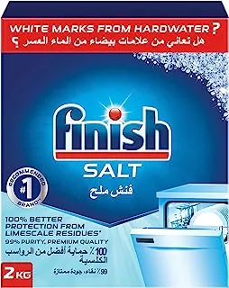Finish Dishwasher Salt, 100% Better Machine Protection, 2 Kg