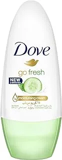 DOVE Go Fresh, Antiperspirant Deodorant Roll-On, for 48 hour protection, Cucumber & Green Tea, alcohol free with ¼ moisturising cream, 50ml
