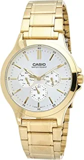 Festina Casio Men's White Dial Stainless Steel Band Watch - MTP-V300G-7AUDF