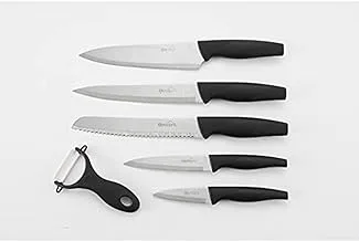 طقم سكاكين 6 قطع من لامبرت 313101022 ، أسود