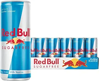 Red Bull Energy Drink, Sugar Free, 250 ml (24 pack)
