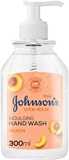 Johnson's Vita-Rich, Indulging Hand Wash, Peach, 300ml