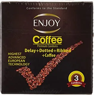 Enjoy Premium Condom - Coffee, 3 Pieces