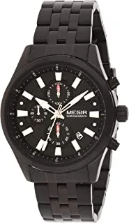 Megir Gents Wrist Watch, Ms2154G-Bk-1A
