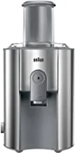 Braun Juicer, Multi Quick 7, 1000W, 1.25L, 2L Pulp Container, Anti Drip System, 2 Speeds, J700, Grey