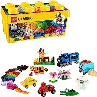 صندوق الطوب الإبداعي المتوسط ​​الحجم الكلاسيكي من LEGO® 10696 ألعاب البناء للعب الإبداعي؛ مجموعة أدوات إبداعية للأطفال (484 قطعة)