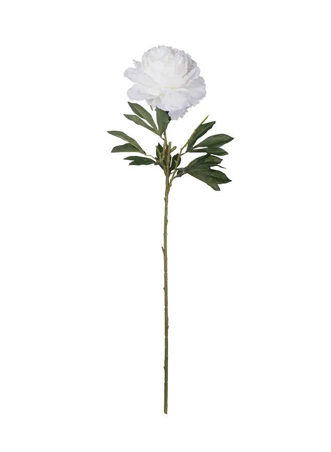 ebb & flow Peony Stem White  Unique Luxury Quality Material for the Perfect Stylish Home White 28 X 13 X 96cm