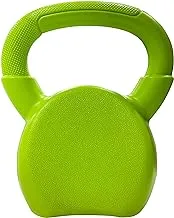SKY LAND Kettlebell Vinyl Coated Kettle Dumbbell For Weight lifting/Fitness/Strength training exercise For Home Gym, 4 Kgs Kettlebell - Green EM-9263-4