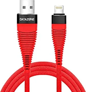 كابل شحن ونقل بيانات USB ، متوافق مع iPhone iPad. داتازون أحمر DZ-iP01B