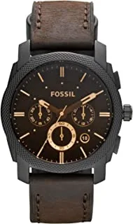 Fossil Men's Machine Stainless Steel Case Quartz Chronograph Watch