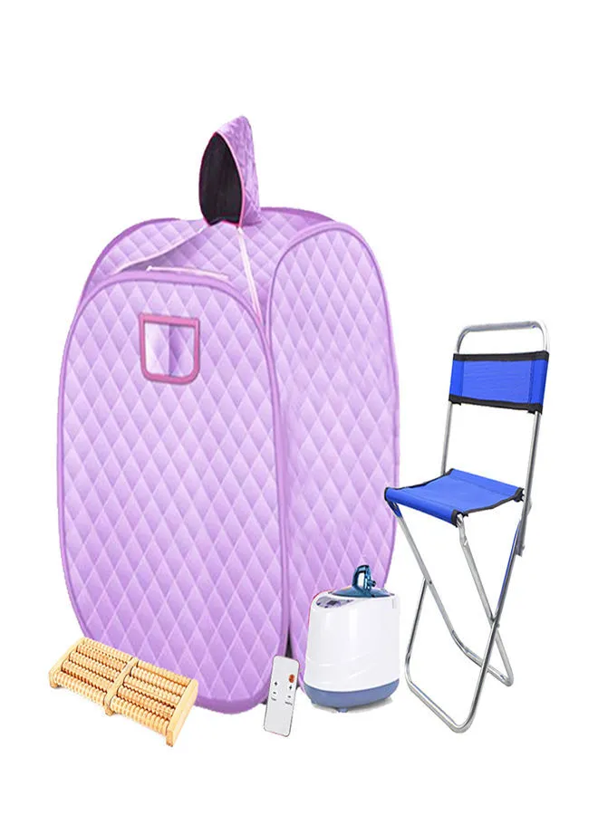 HTC Portable Steam Sauna Spa مع تدليك القدم وكرسي