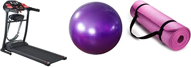 The Worldwide Treadmill With 65Cm Rubber Pregnancy Birthing Exercise Fitness Ab Weight Loss Yoga Ball Purple With The World'S Most Advanced Yoga Mattress, Floral