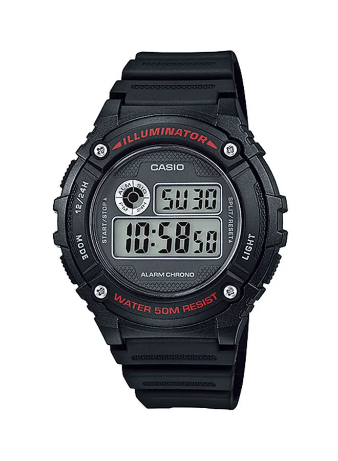 CASIO Men's Resin Digital Watch W-216H-1AVDF