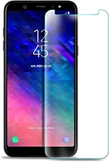 واقي شاشة ELTD لهاتف Samsung Galaxy A6 2018 ، سهل التركيب ، خالٍ من الفقاعات ، مضاد للخدش ، واقي زجاجي مقوى للتغطية الكاملة لهاتف Samsung Galaxy A6 2018