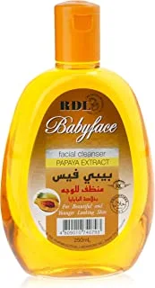 Rdl baby face facial cleanser with papaya extract, 250 ml