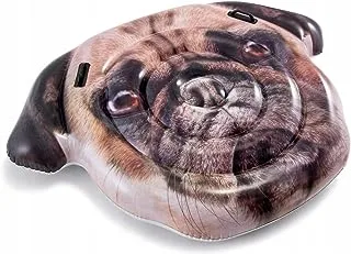 Intex Inflatable Pug Face Island Mattress Lilo 173Cm X 130Cm. Perfect For The Pool.