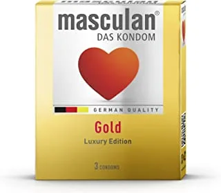 MASCULAN GOLD LUXARY CONDOMS 3 PCS