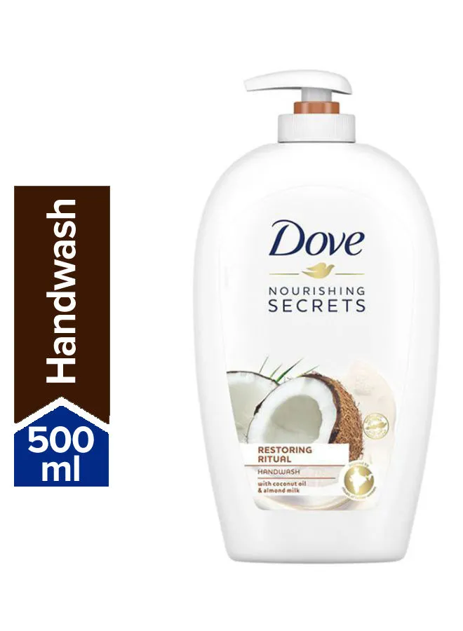 Dove Nourishing Secrets Restoring Ritual Hand Wash With Coconut Oil And Almond Milk 500ml