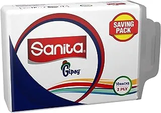 Sanita Gipsy Facial Tissue 10 packs 2 ply 1300 sheet - White