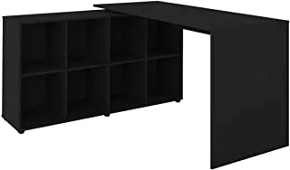 Artany Nero Corner Desk, Black - H 75 X W 140 X D 60 X W 130 X D 40 Cm