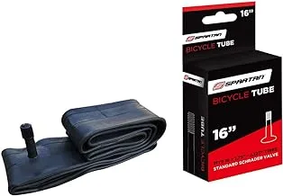 Spartan Bicycle Tube 16 Inches, Black, Sp-9045