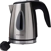 ALSAIF 1Liter 1630W Electric Cordless Kettle Stainless Steel Body, Stainless Steel S7055 2 Years warranty
