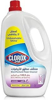 Clorox Lavender Multi-Purpose Disinfectant Floor Cleaner, Kills 99.9% of Germs, 3L - Packaging may vary