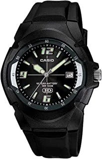 Casio Enticer Men's Black Dial Resin Analog Watch - MW-600F-1AVDF